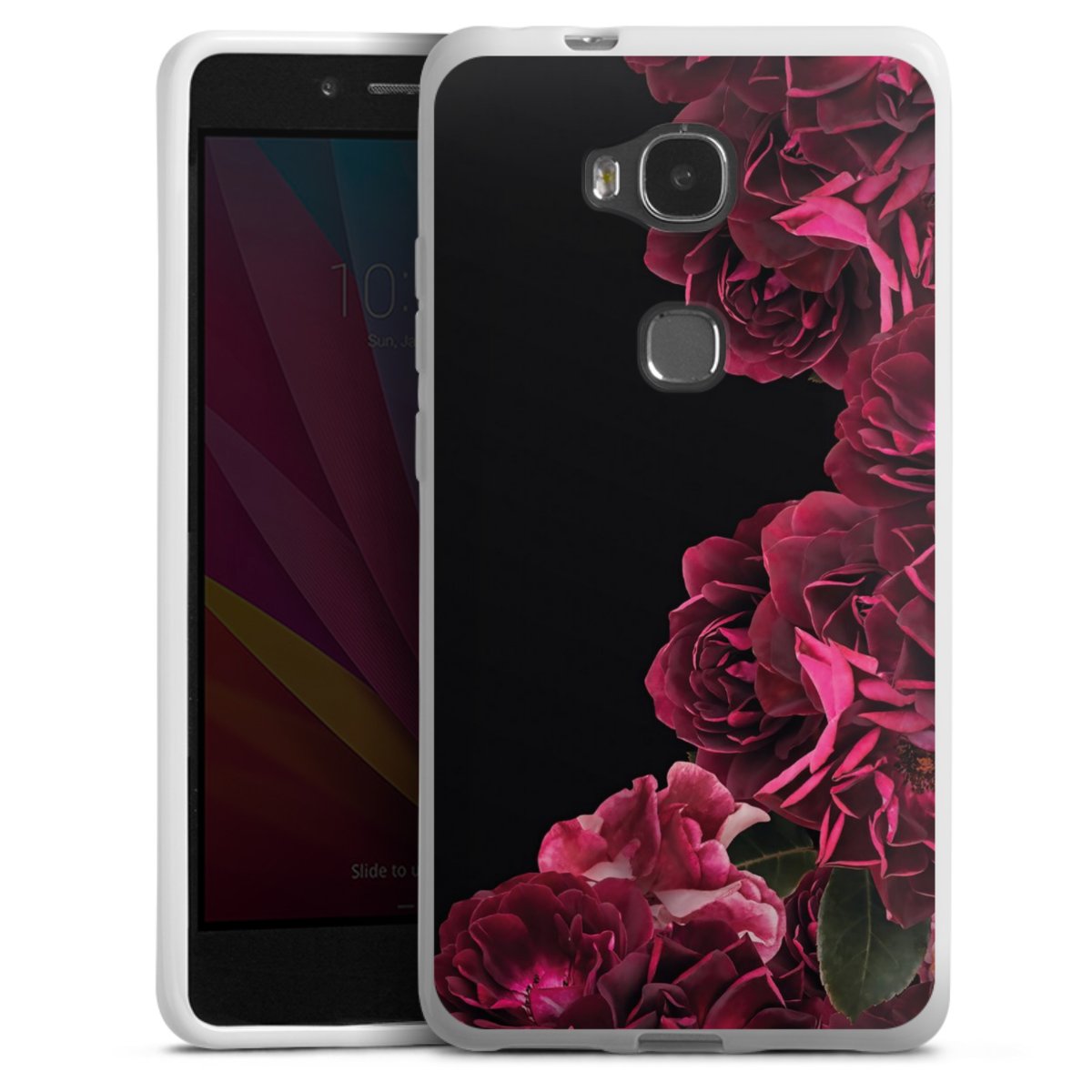Rose vintage su nero