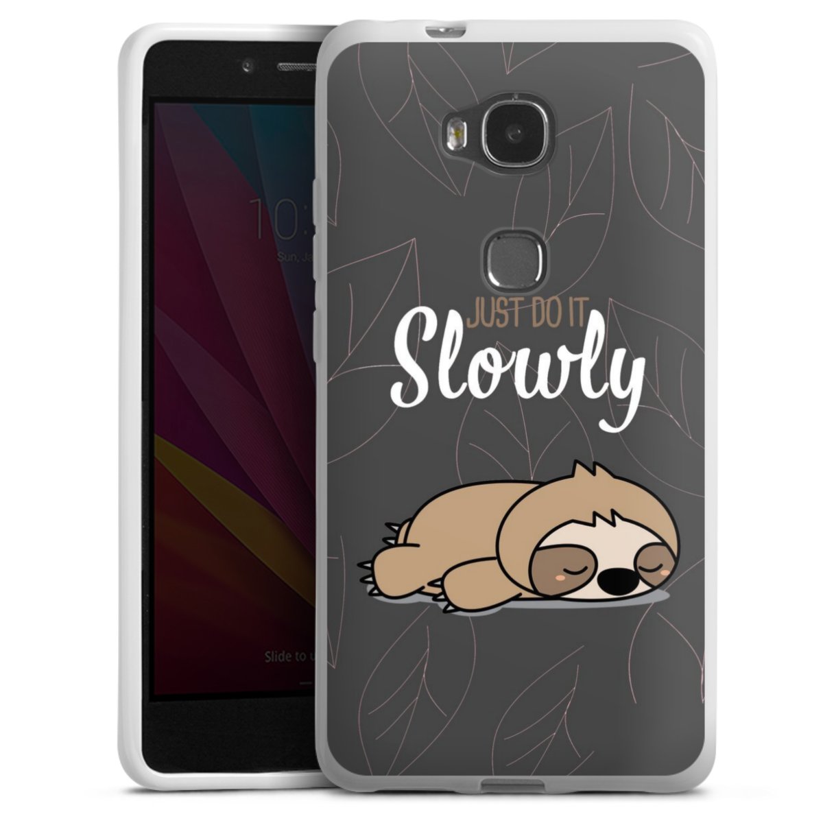 Just Do It Slowly Sloth Grey