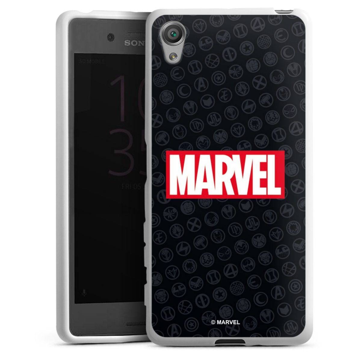 Marvel Logo Black Red 