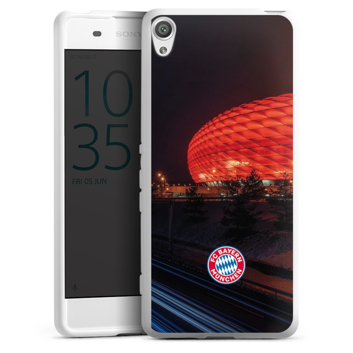 Allianz Arena bei Nacht FCB