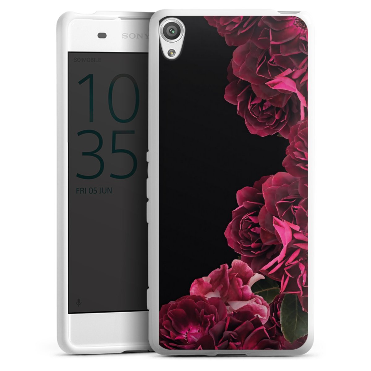 Rose vintage su nero