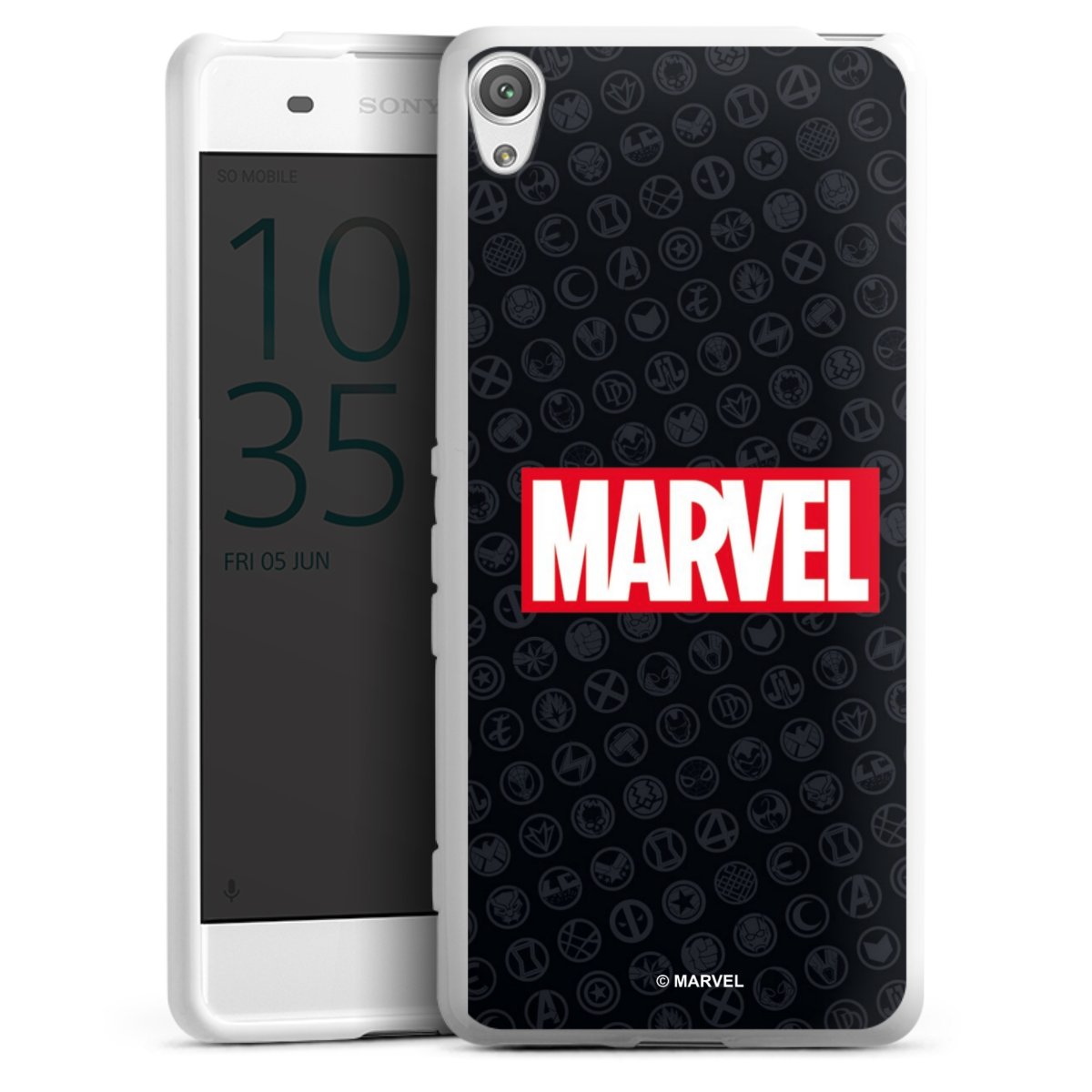 Marvel Logo Black Red 