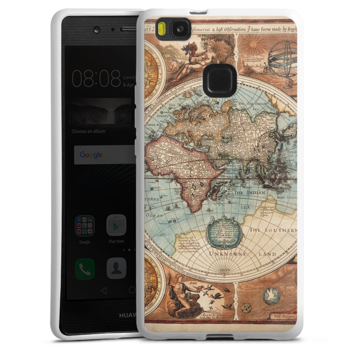Mappa del mondo vintage