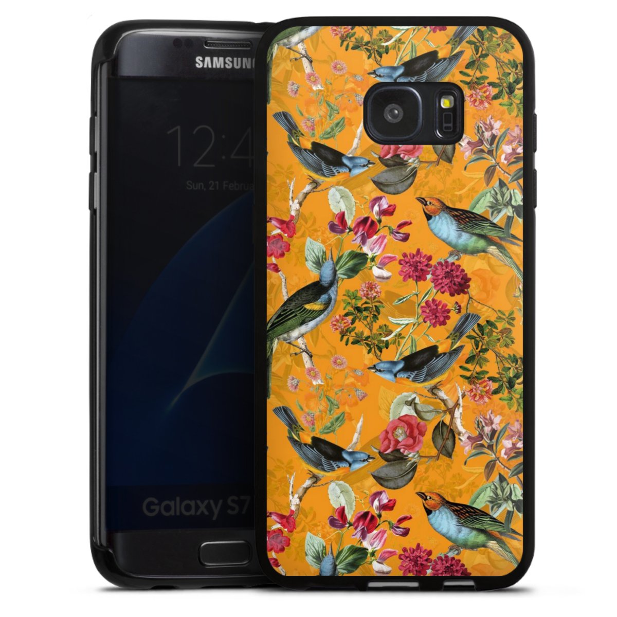 Vogels Bloemen Behang