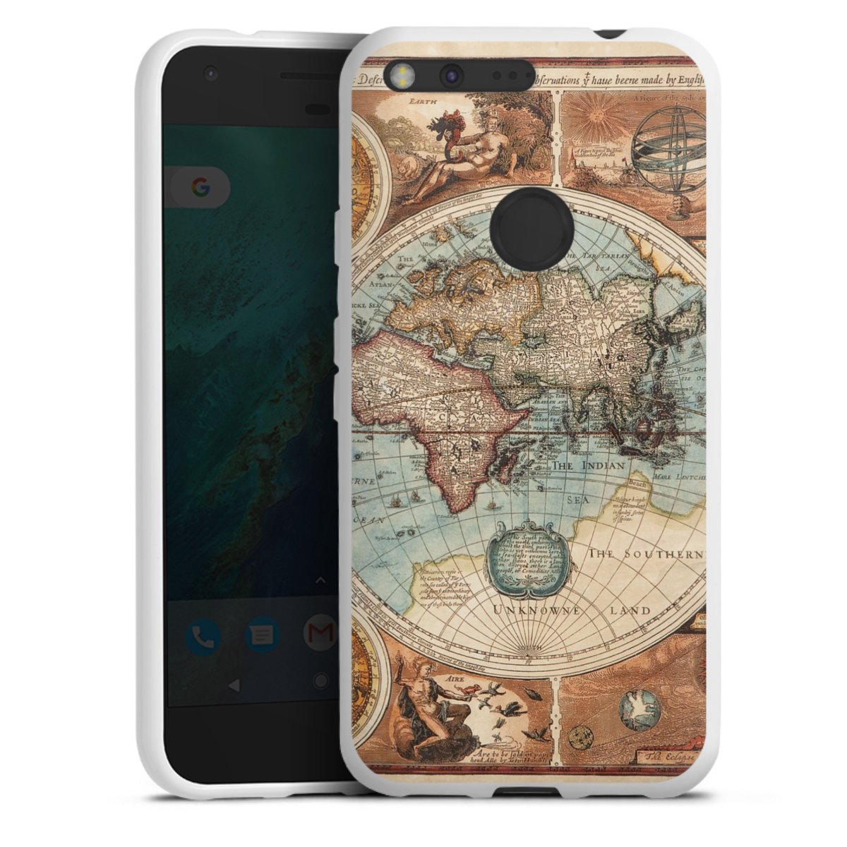 Mappa del mondo vintage