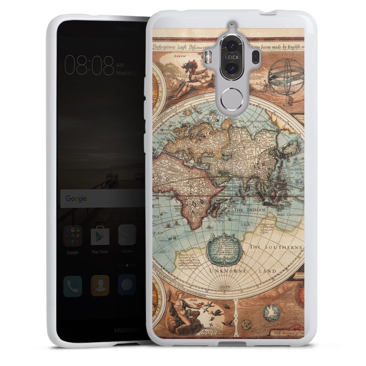 Mappa del mondo vintage