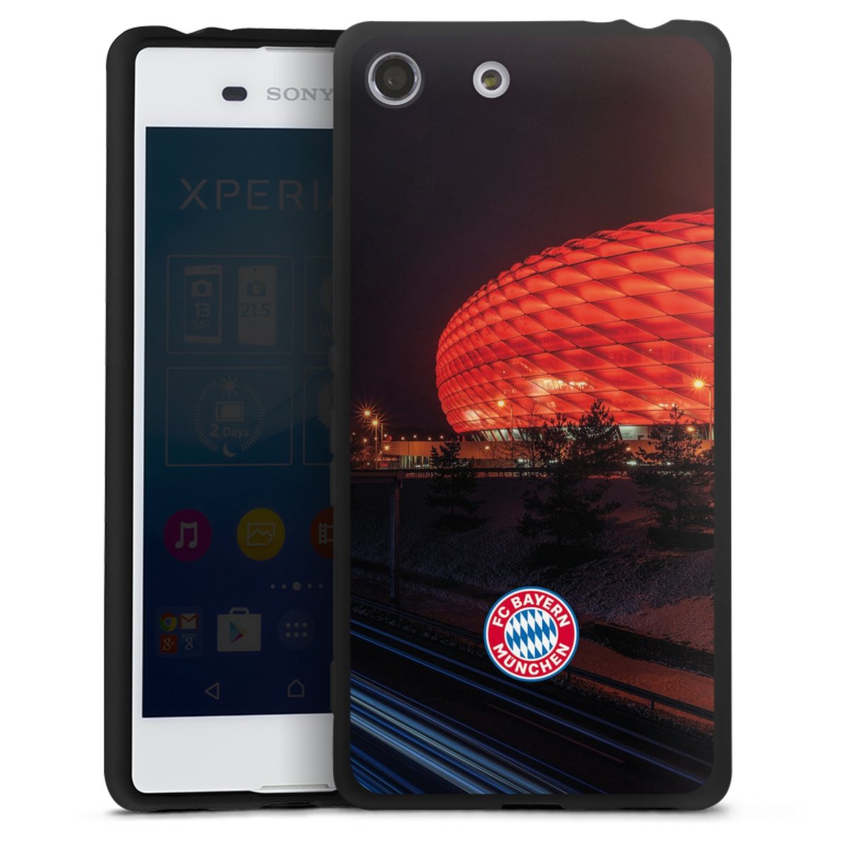 Allianz Arena bei Nacht FCB
