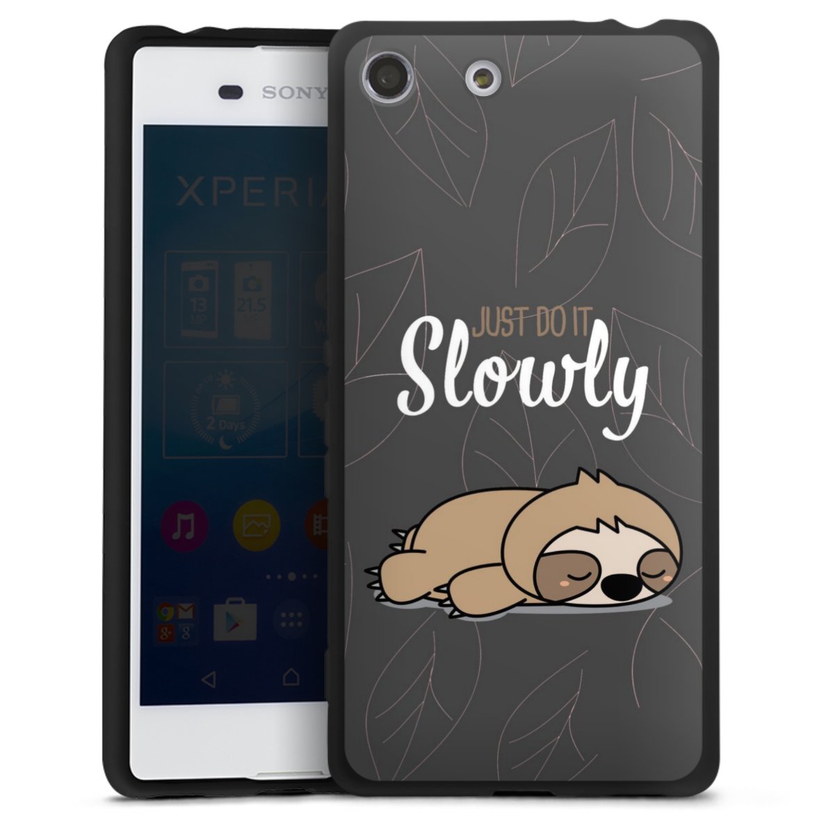 Just Do It Slowly Sloth Grey