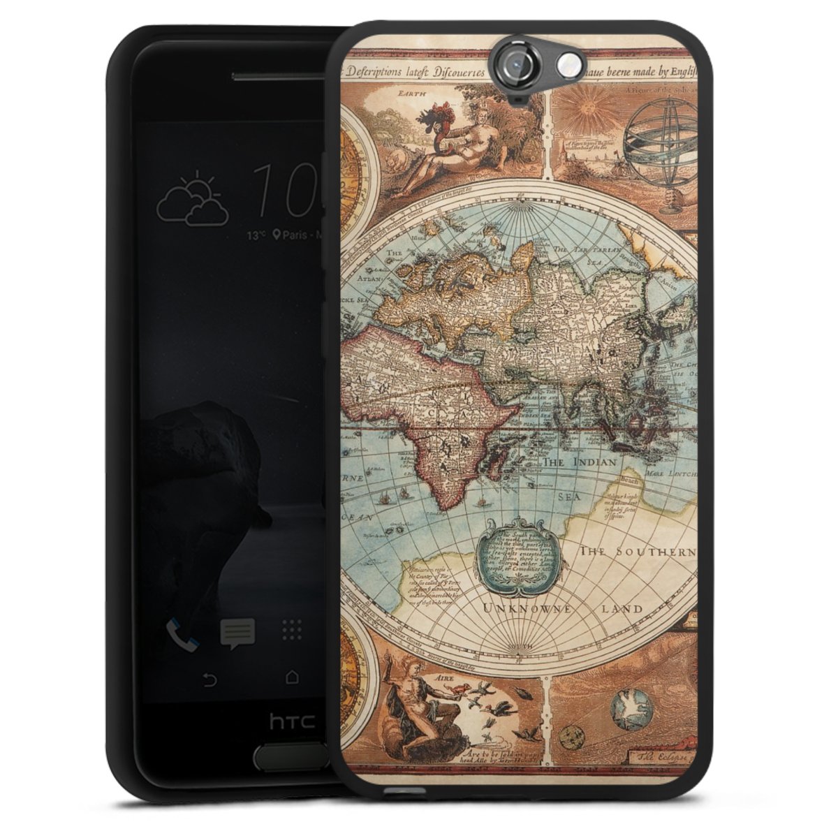 Mappa del mondo vintage
