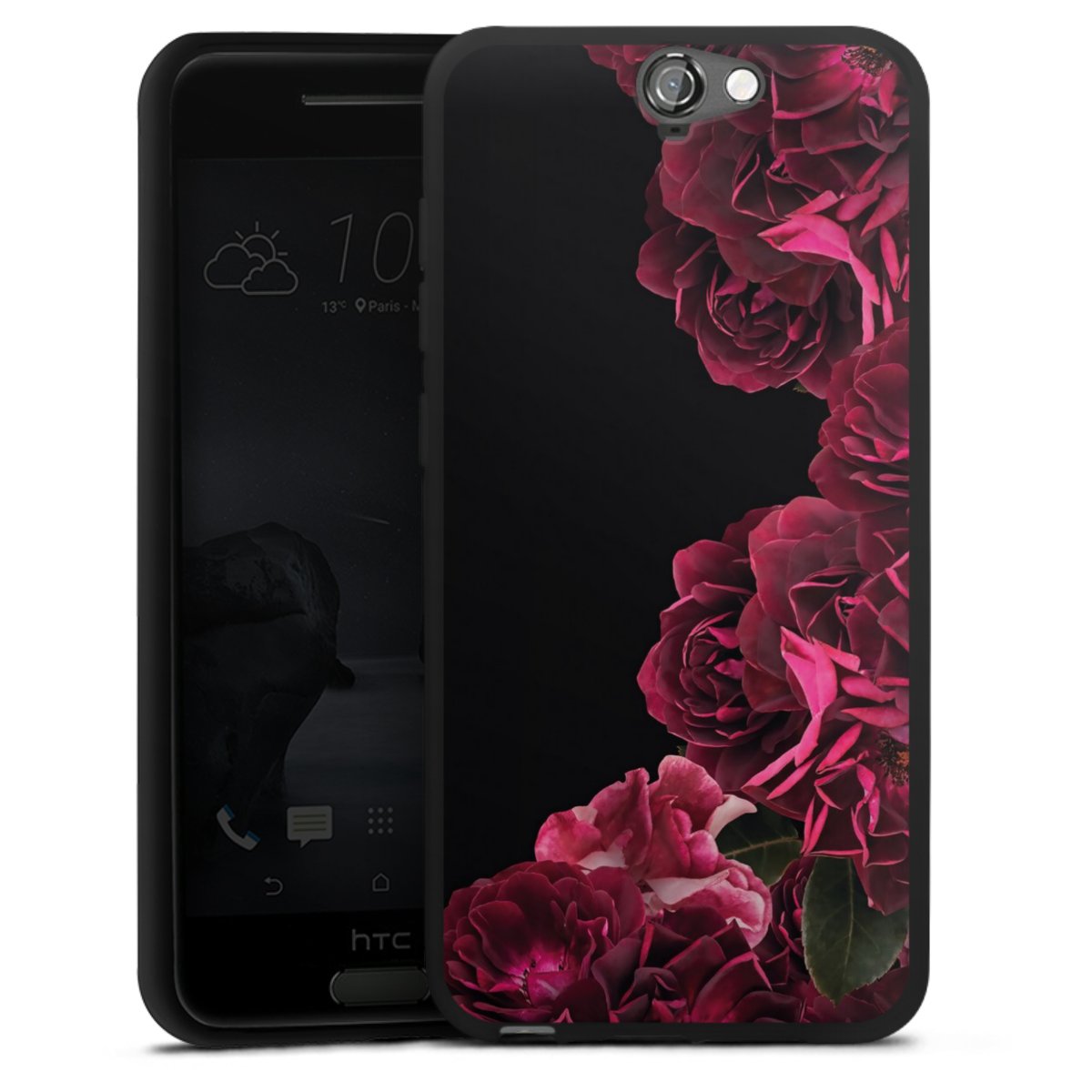 Rose vintage su nero