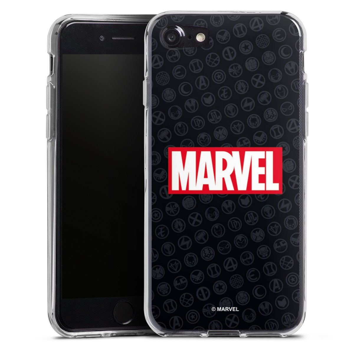 Marvel Logo Black Red 