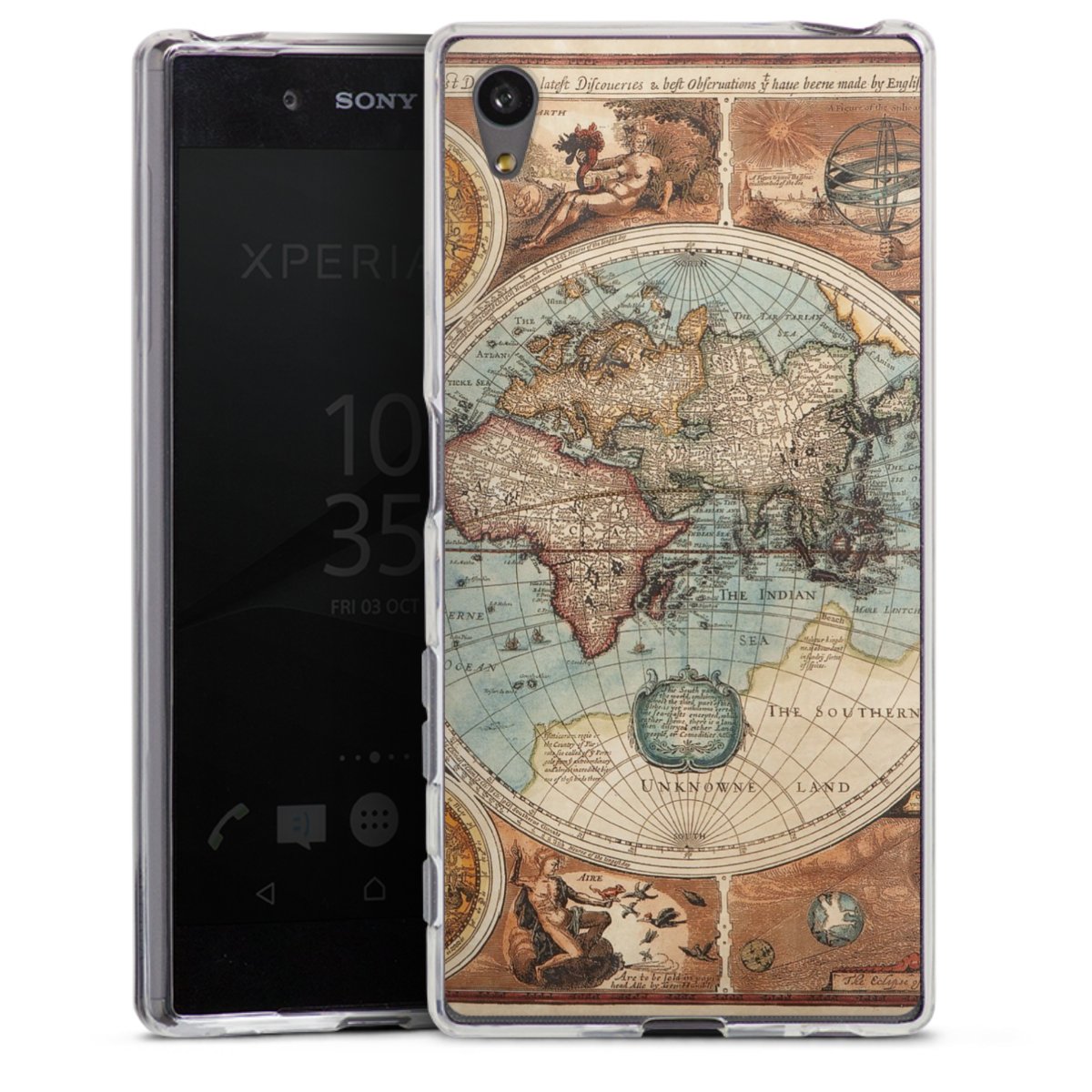 Mappa del mondo vintage