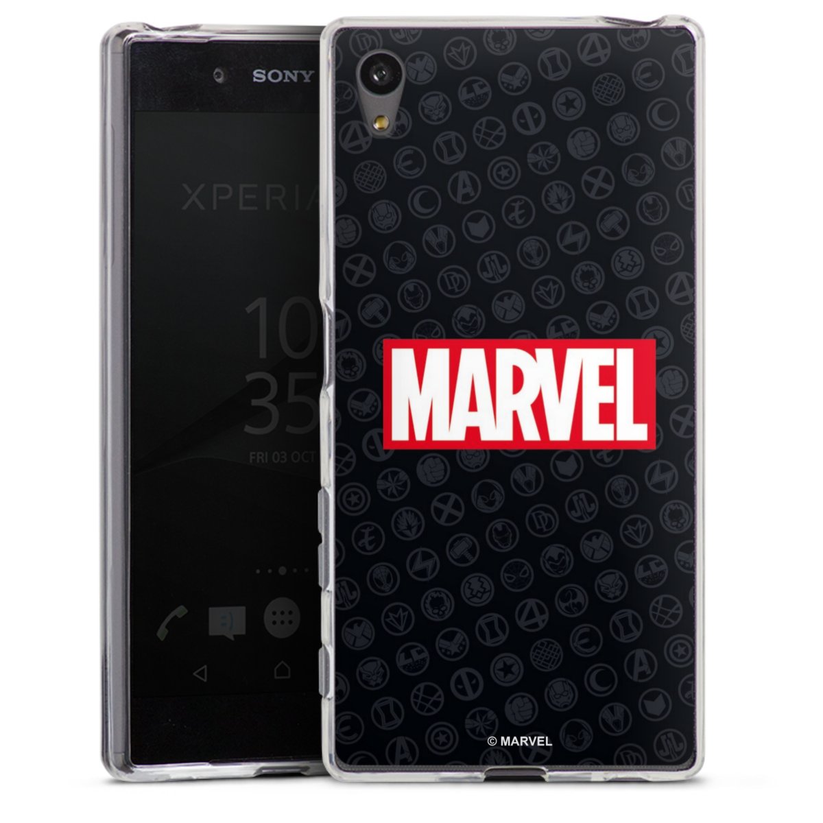 Marvel Logo Black Red 