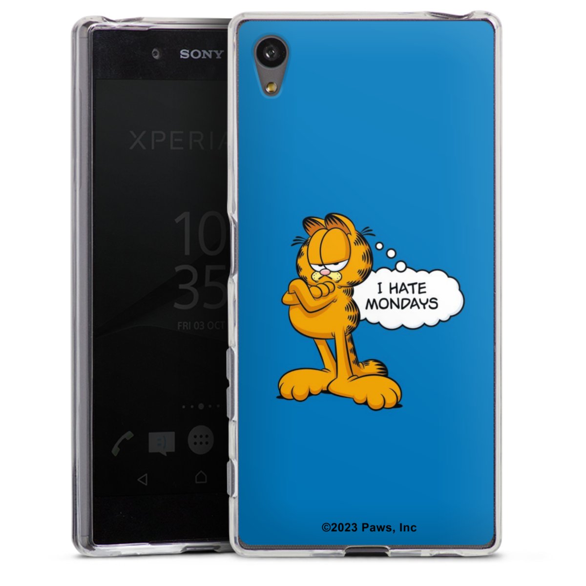 Garfield Ik haat maandagen blauw