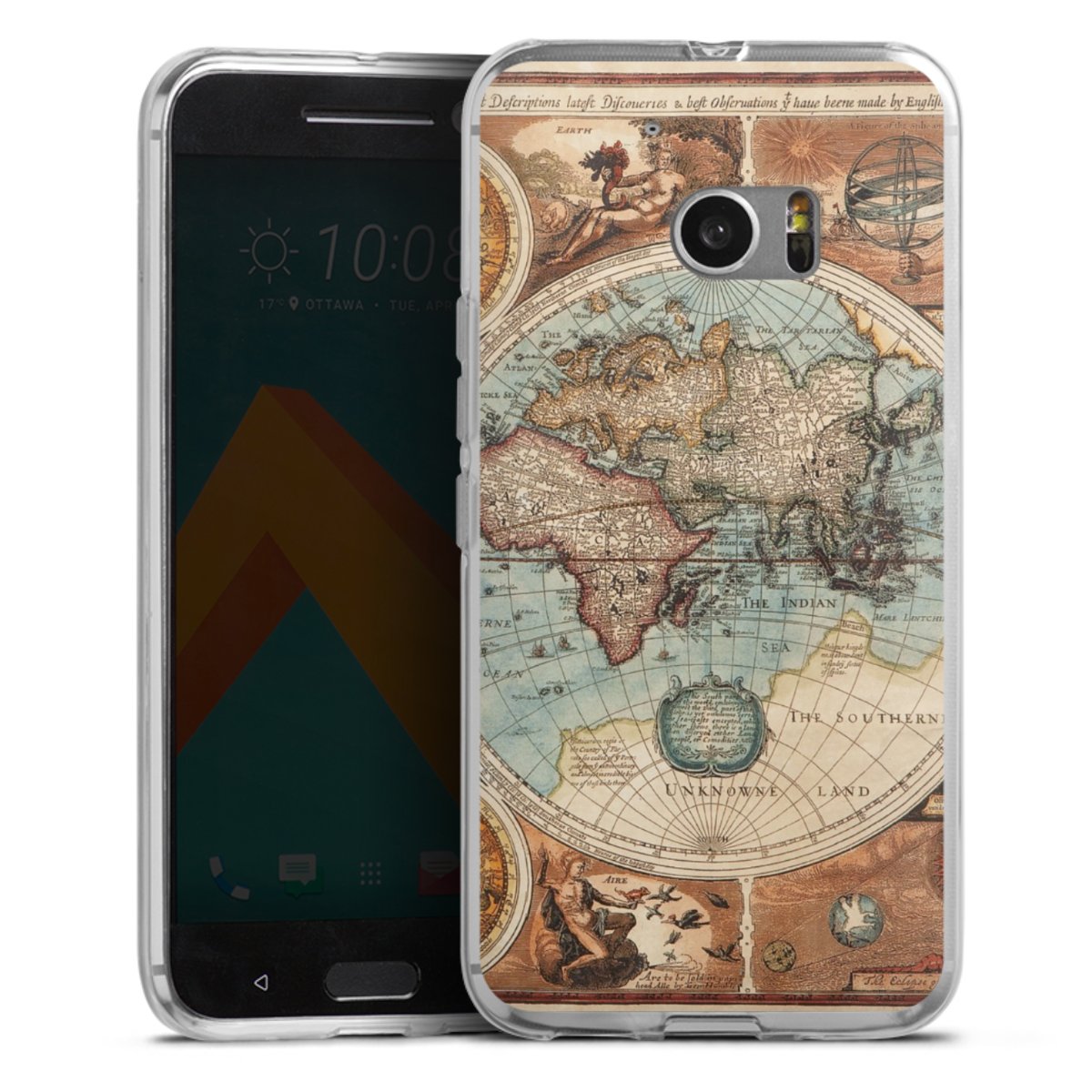Mappa del mondo vintage