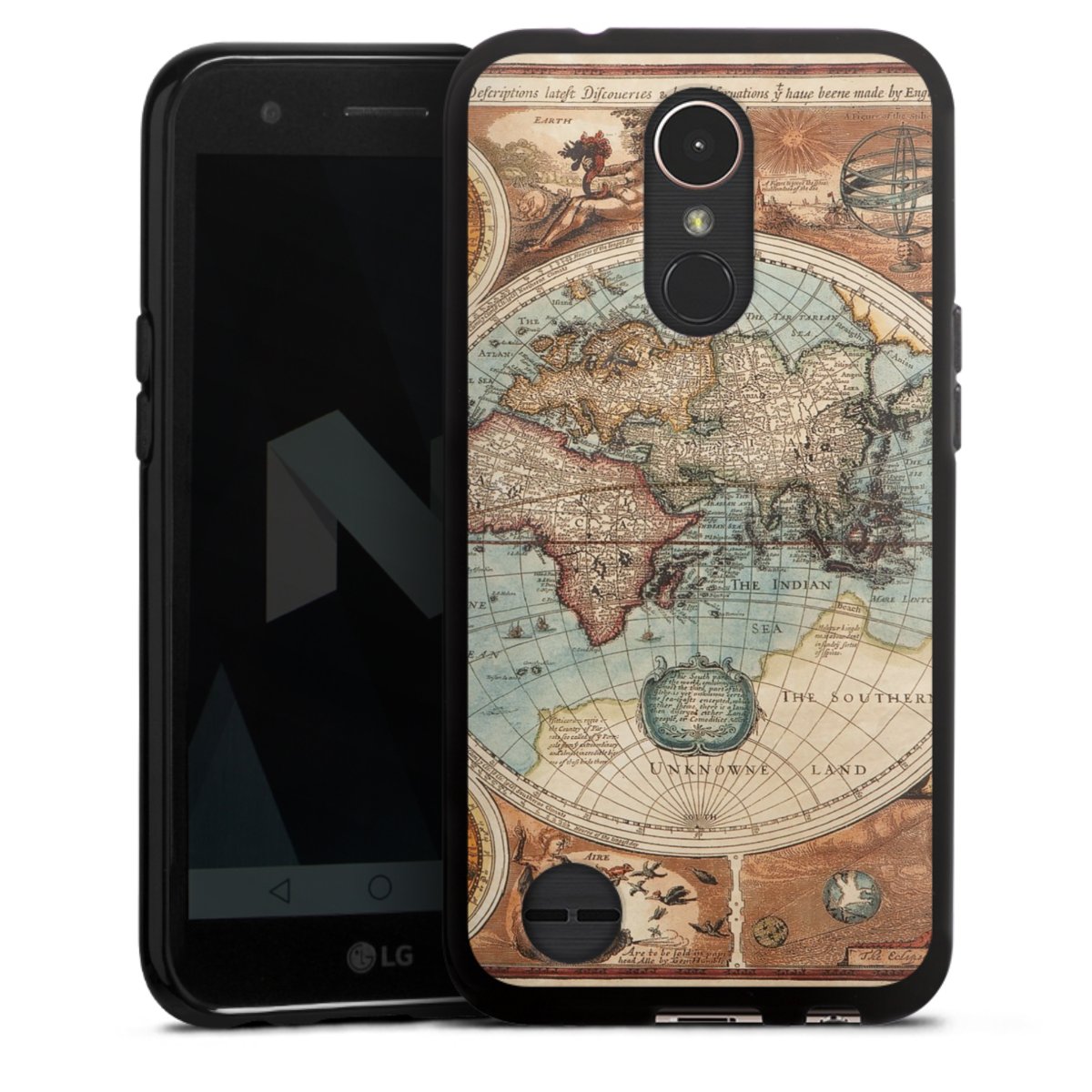 Mappa del mondo vintage