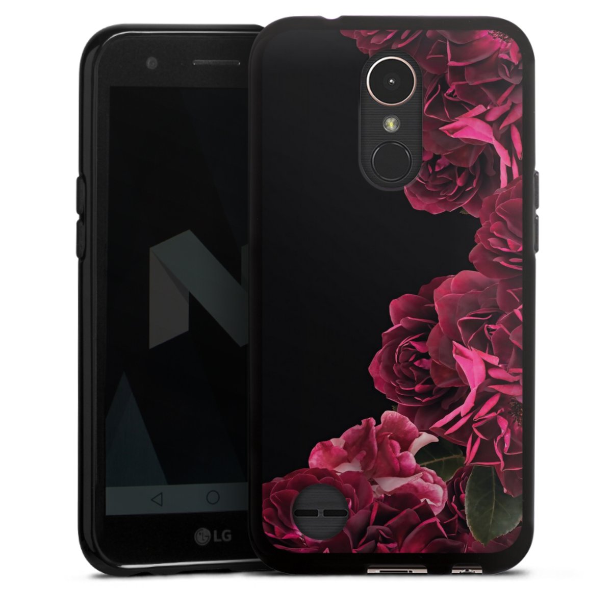 Rose vintage su nero
