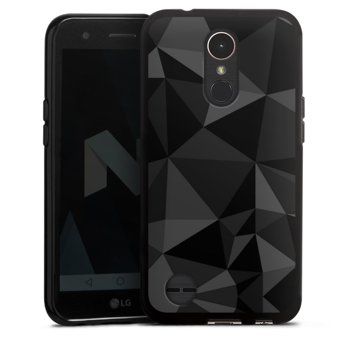 Motif Polygone Noir