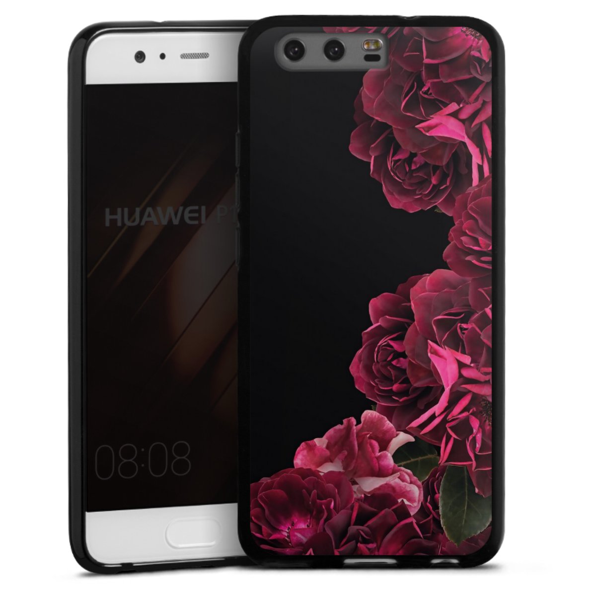 Rose vintage su nero