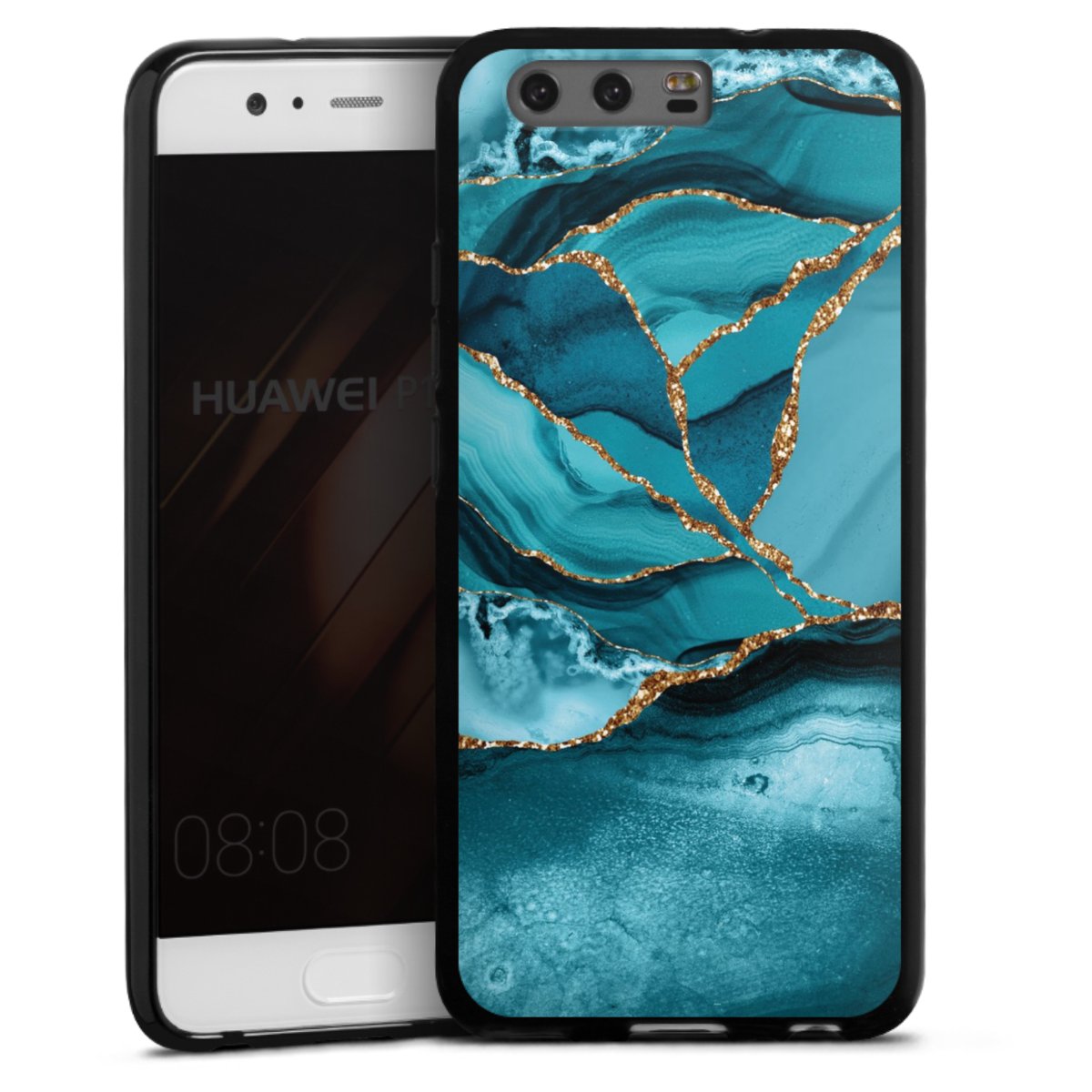 Eisblaue Marmor Landschaft