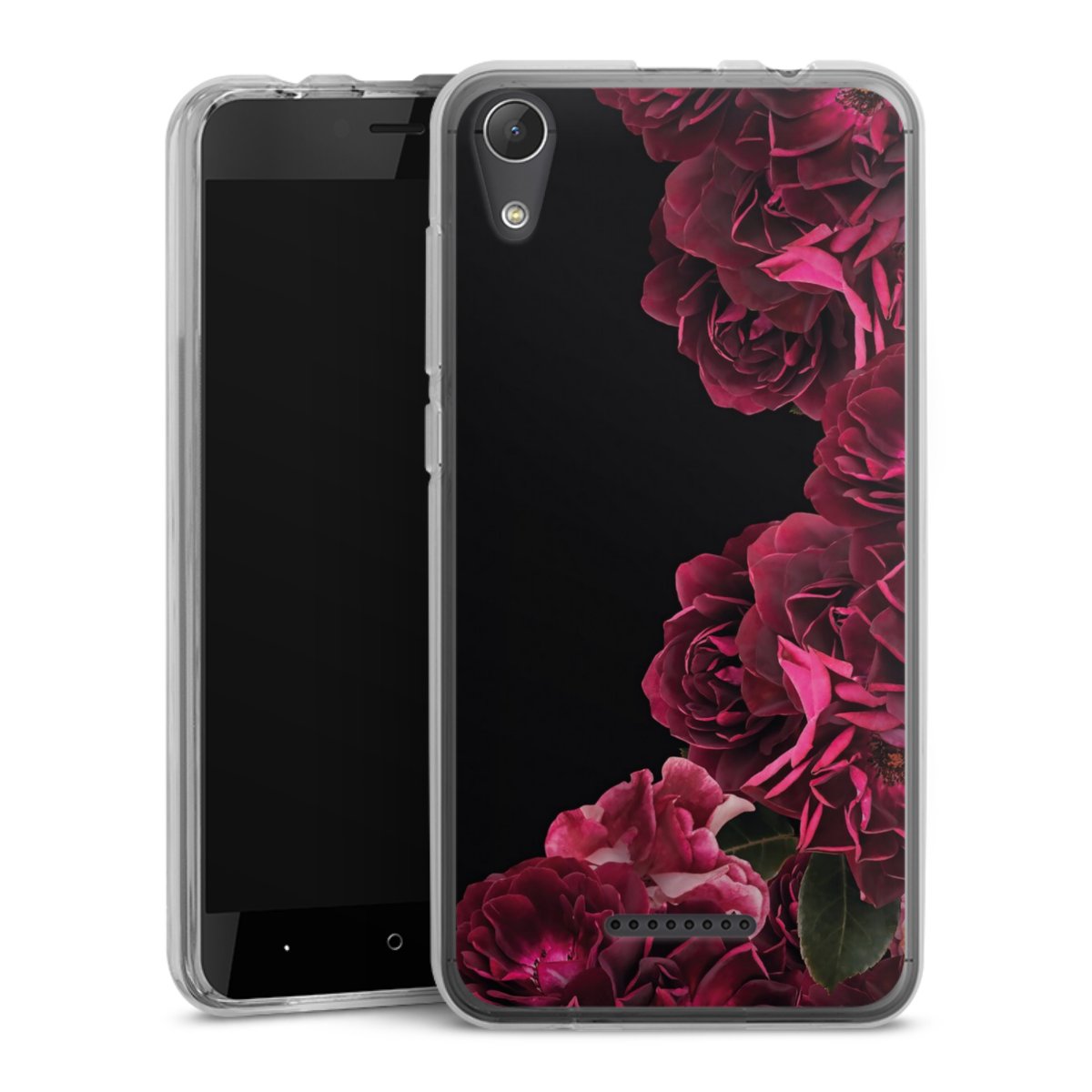 Rose vintage su nero