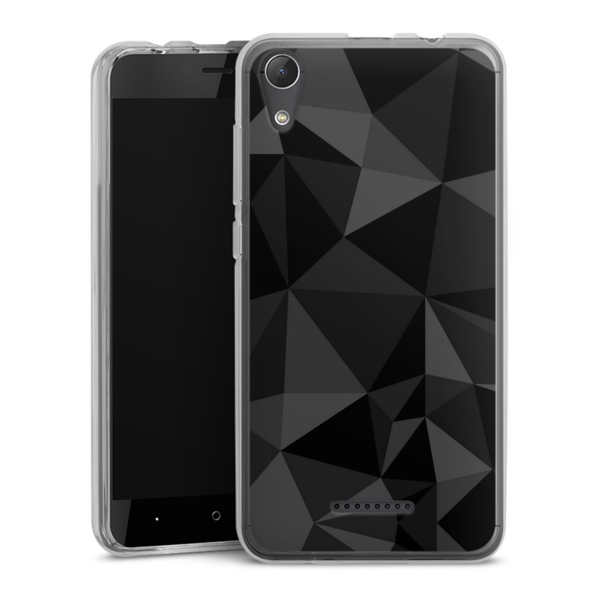 Motif Polygone Noir