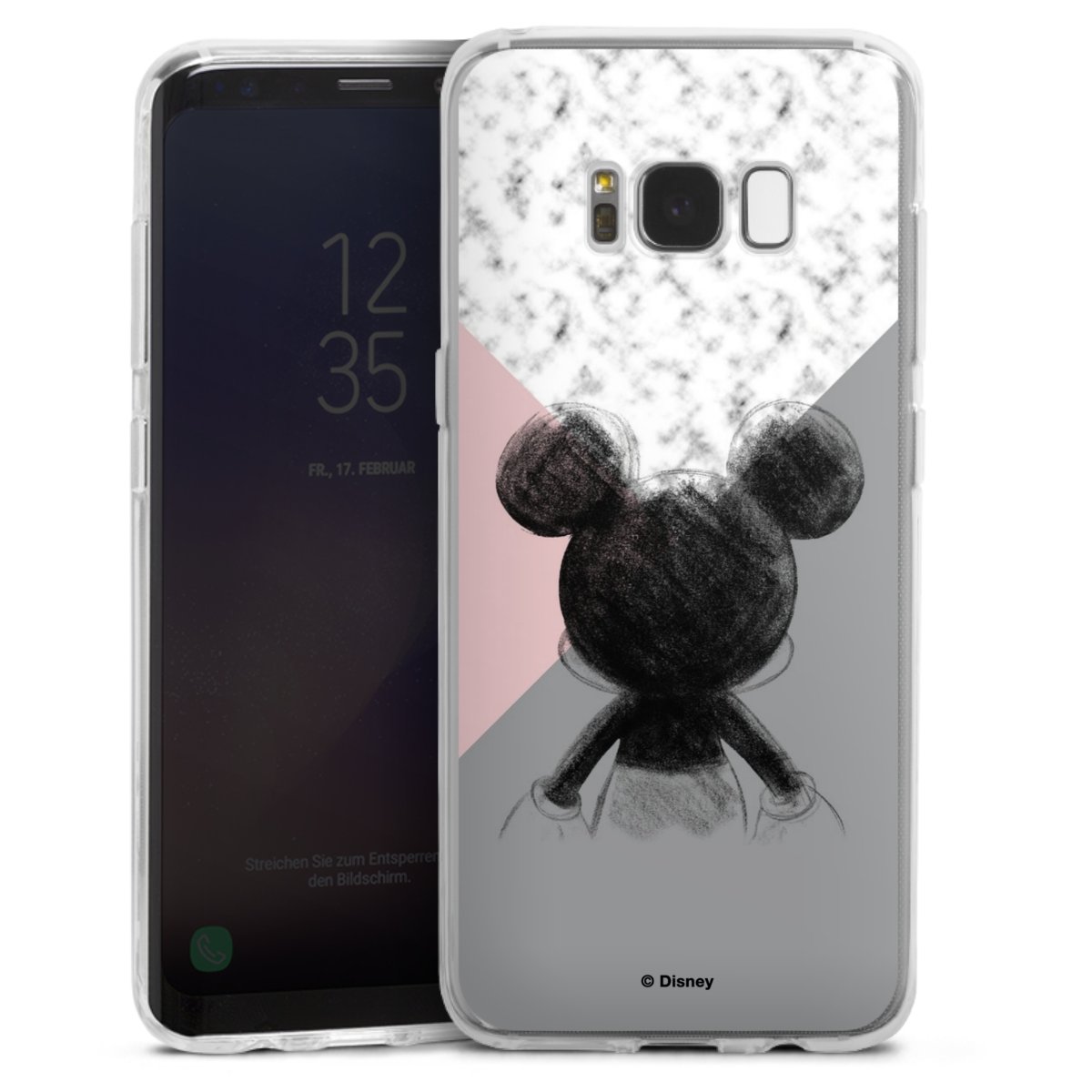 band Conflict in het geheim Mickey Mouse Scribble voor Siliconen hoesje (transparant) voor Samsung  Galaxy S8 van DeinDesign