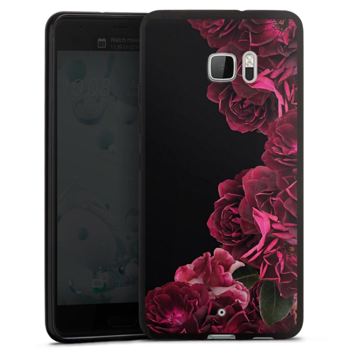 Rose vintage su nero