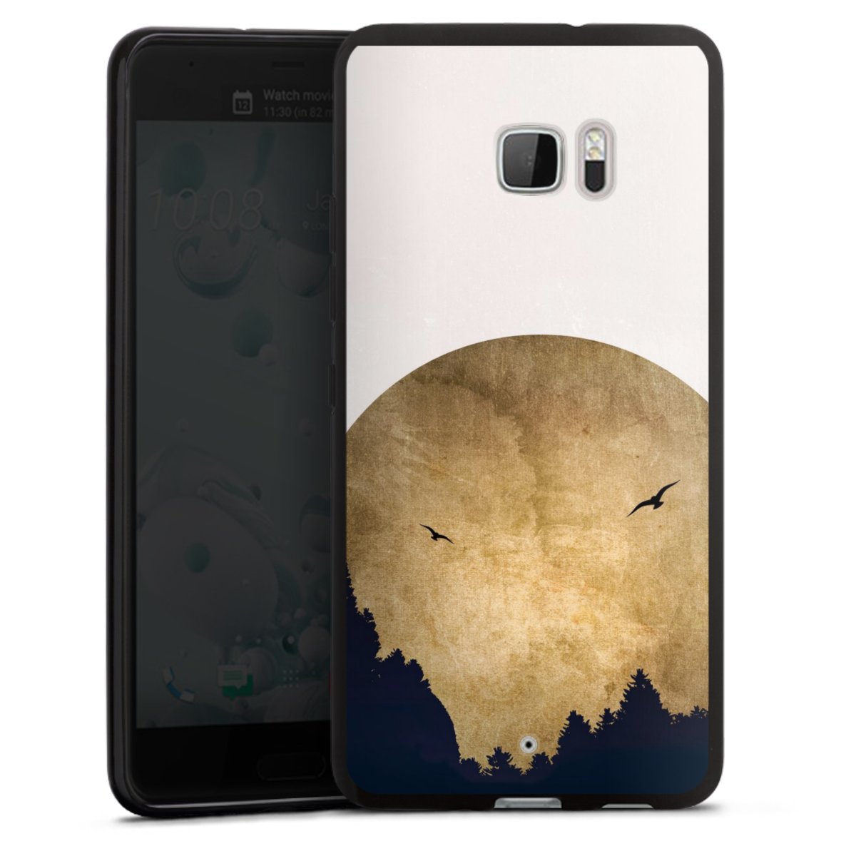 Twee vogels en de maan