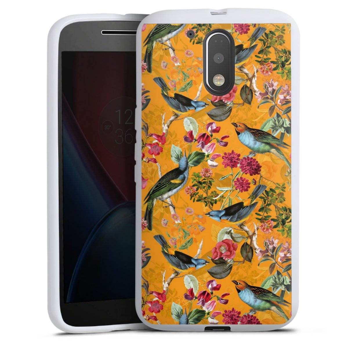 Vogels Bloemen Behang