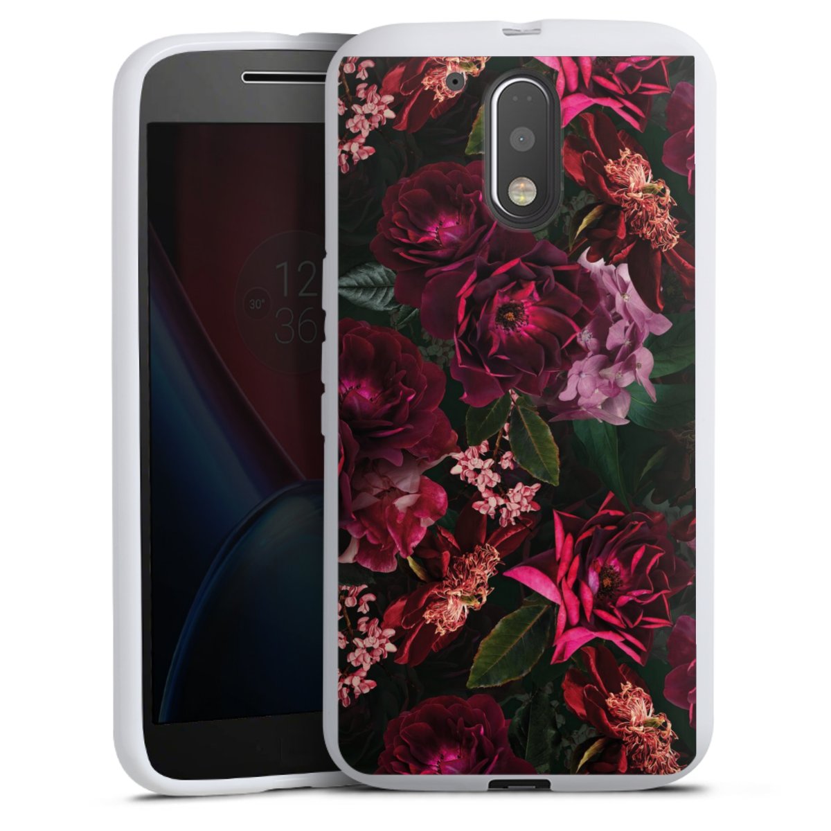 Fiori rosso scuro e rosa