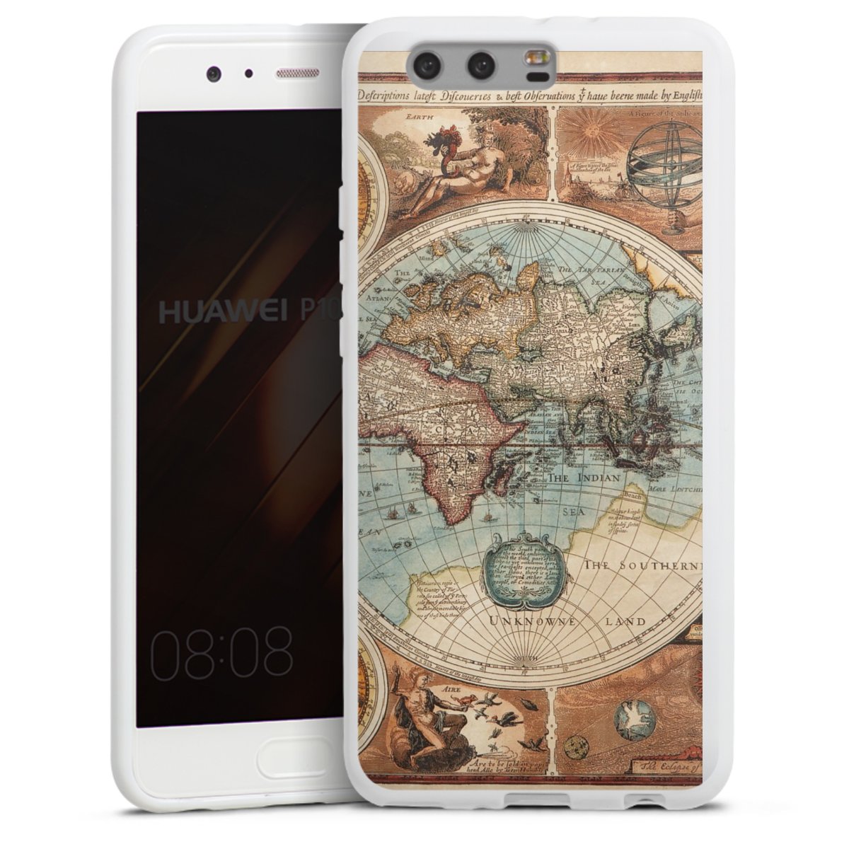 Mappa del mondo vintage