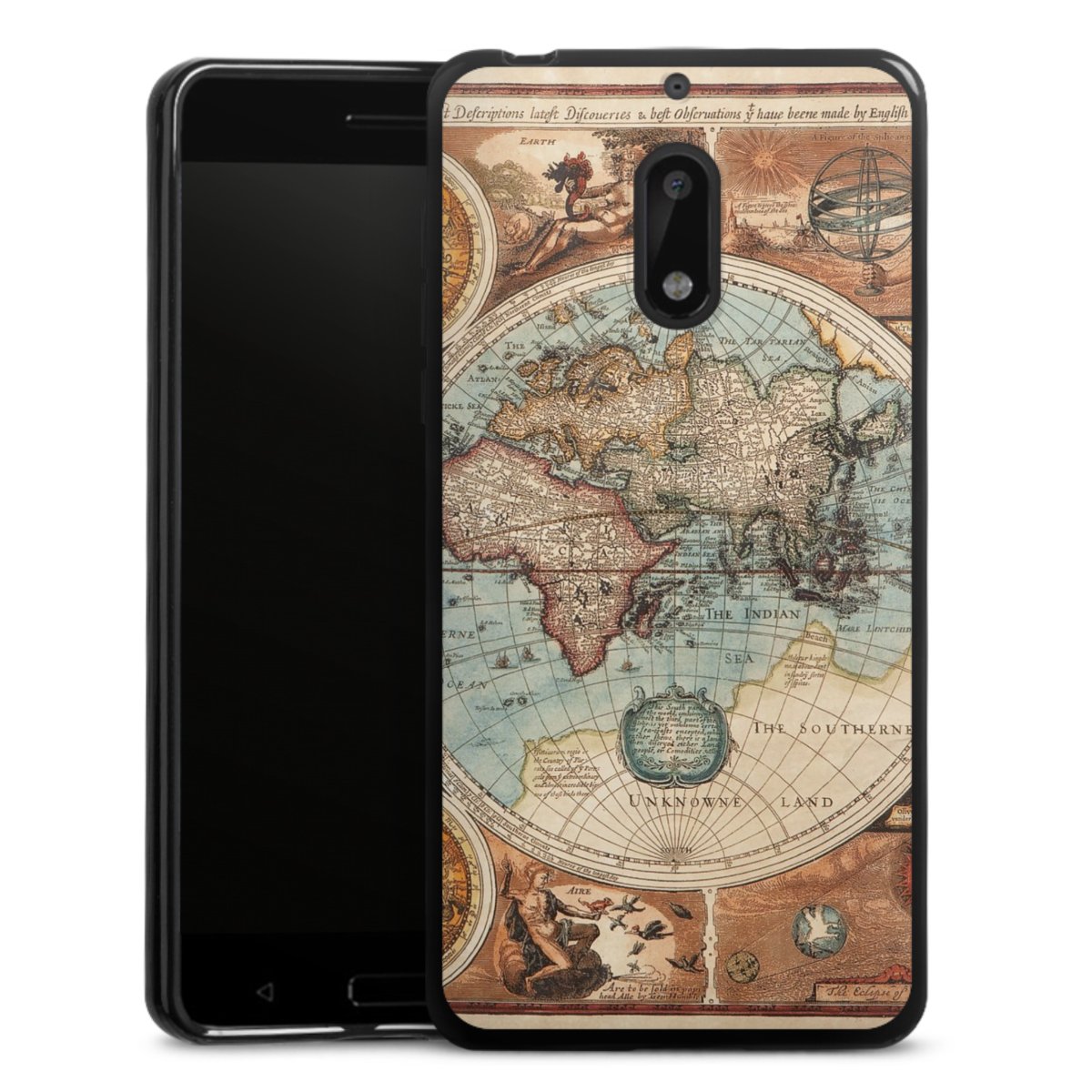 Mappa del mondo vintage