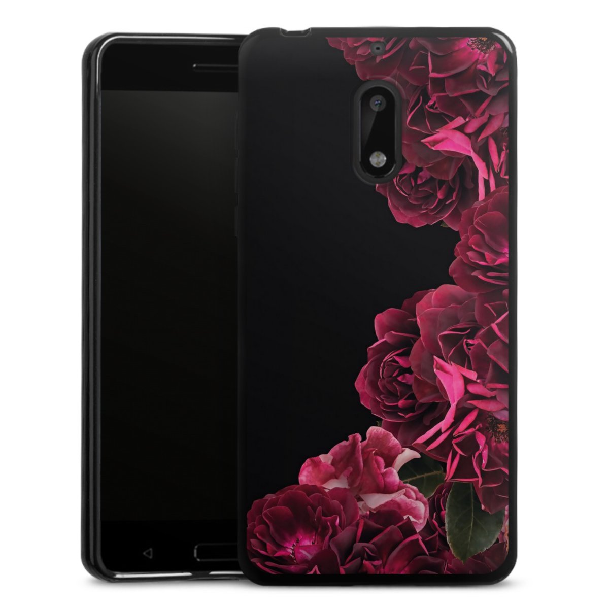 Rose vintage su nero