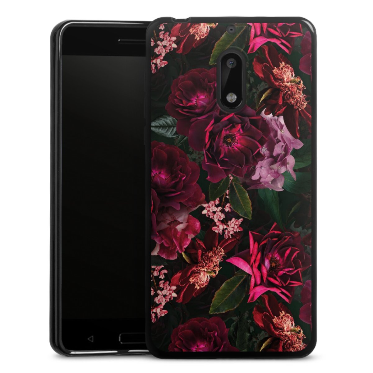 Fiori rosso scuro e rosa