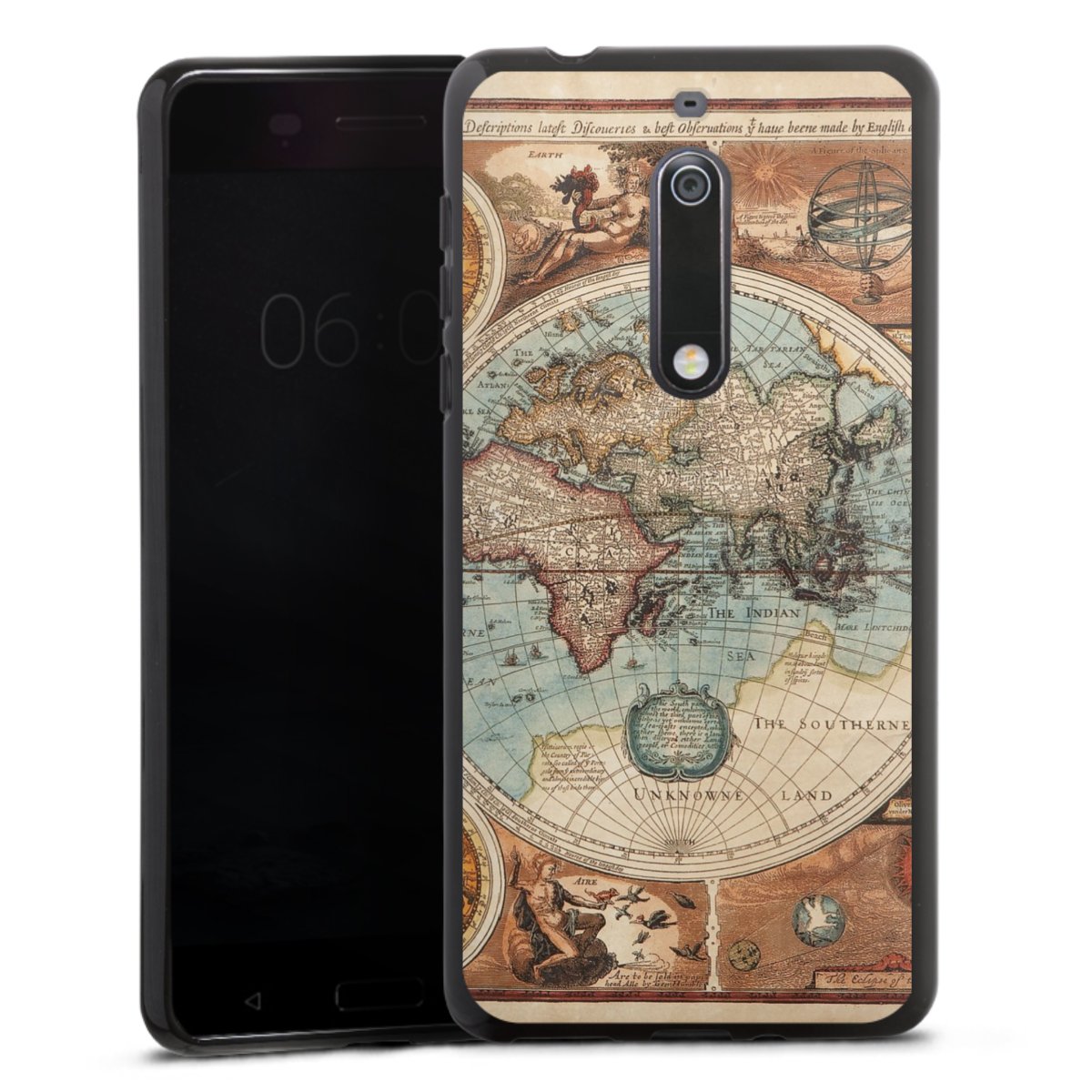Mappa del mondo vintage