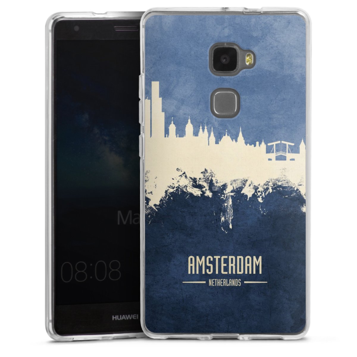 Amsterdam Skyline blauw