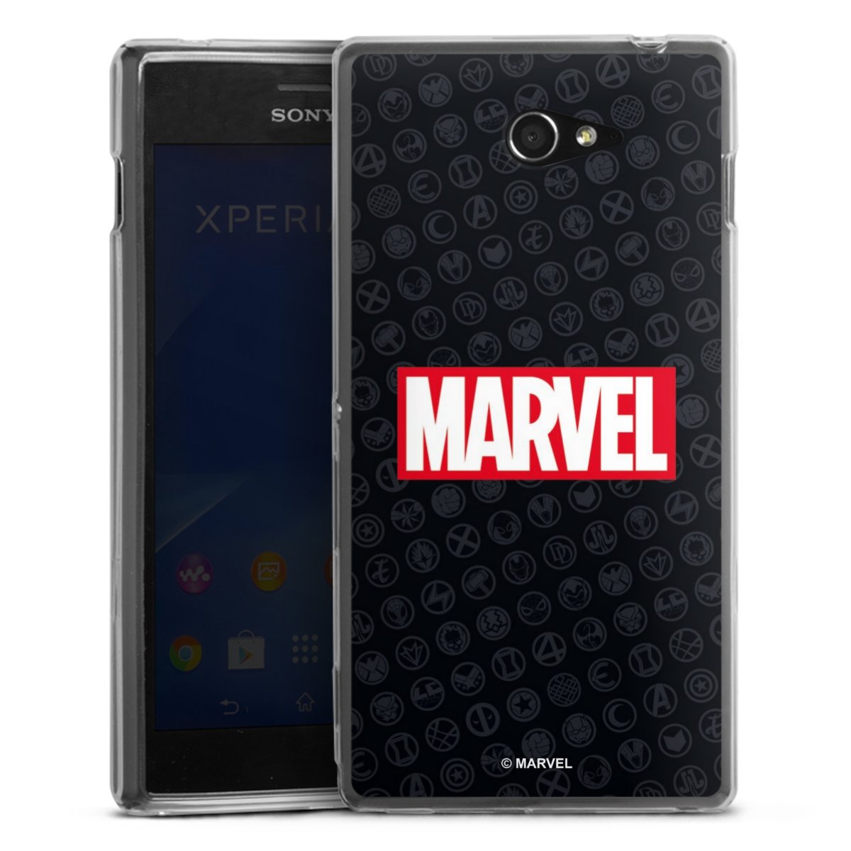 Marvel Logo Black Red 