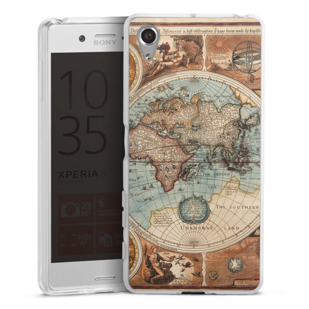 Mappa del mondo vintage