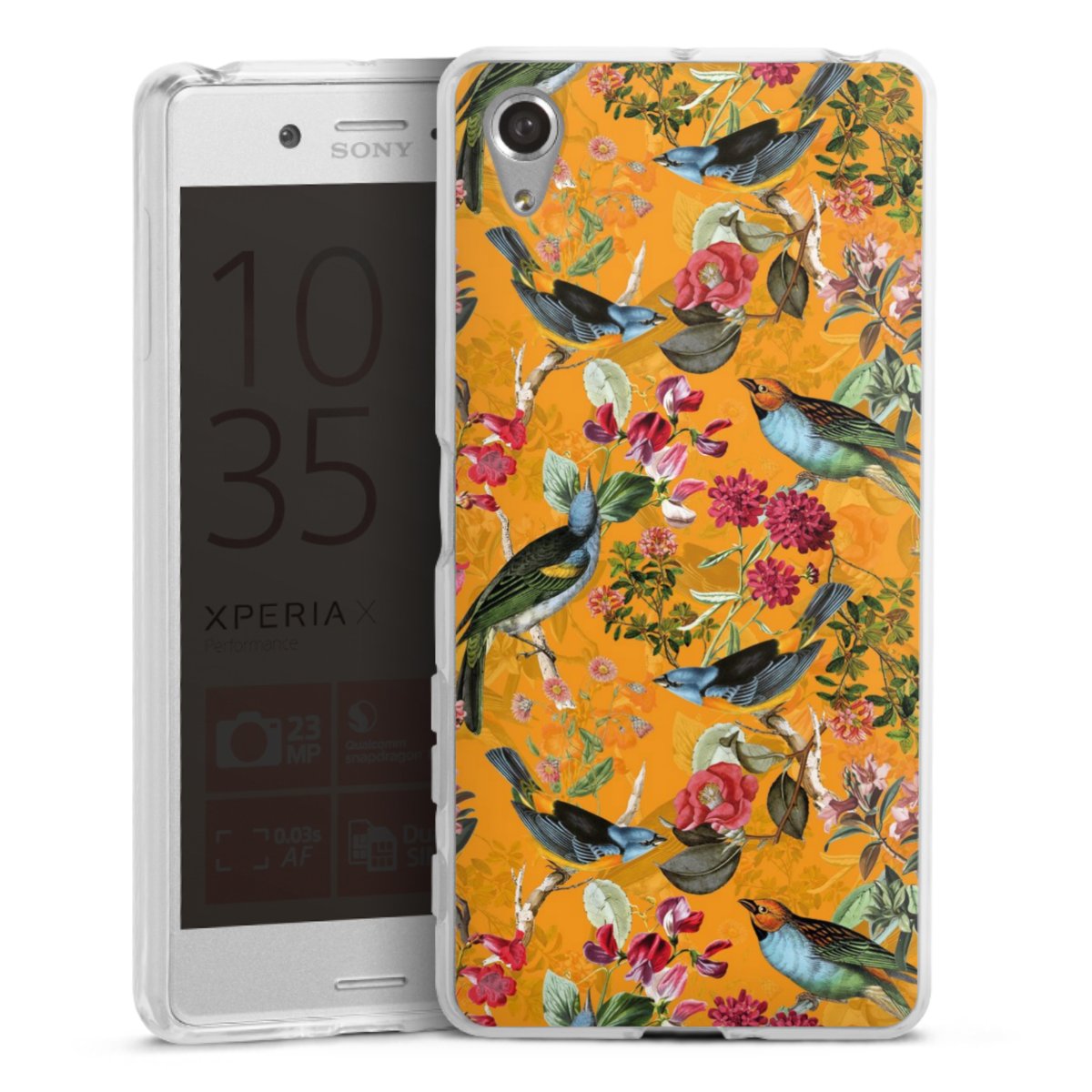 Vogels Bloemen Behang