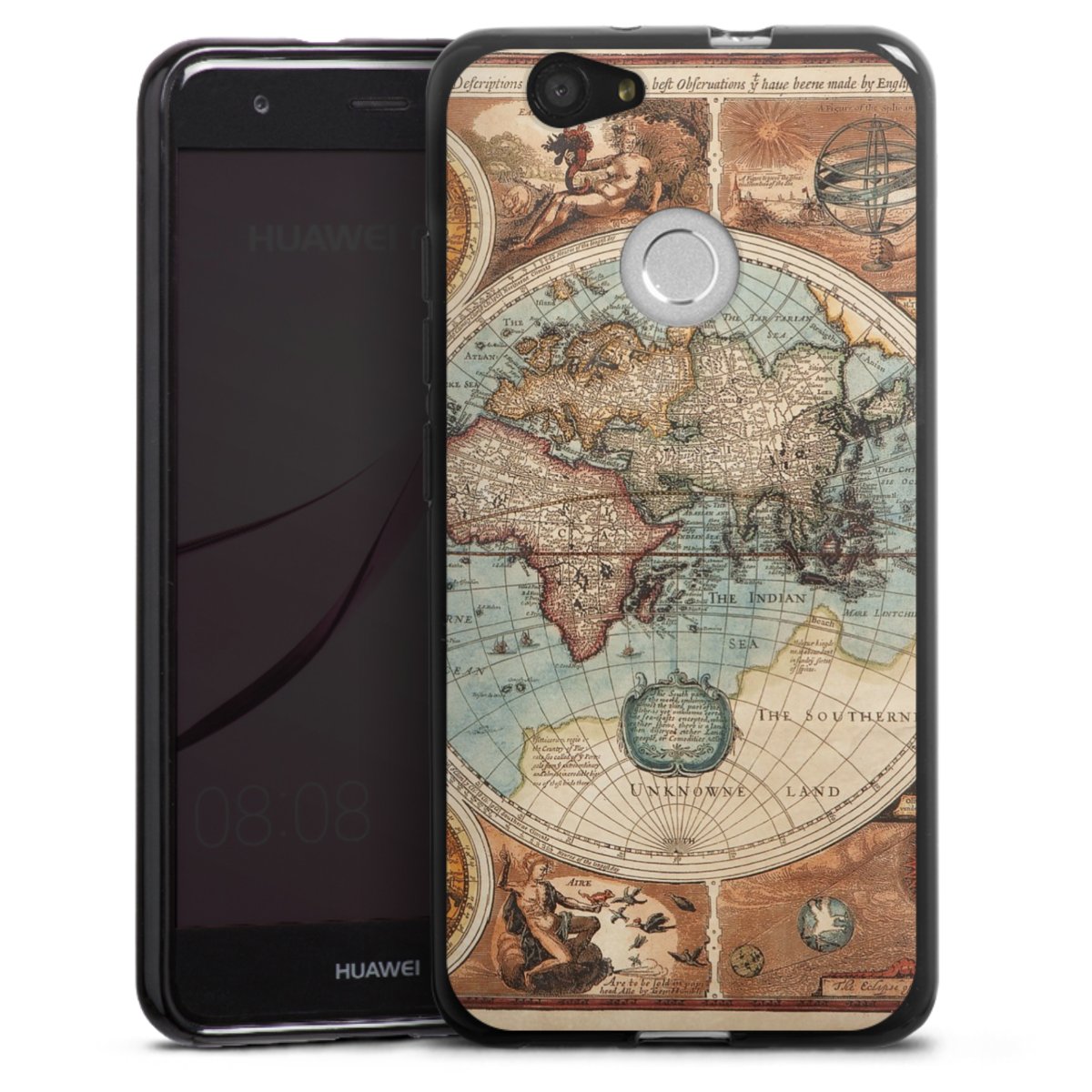 Mappa del mondo vintage