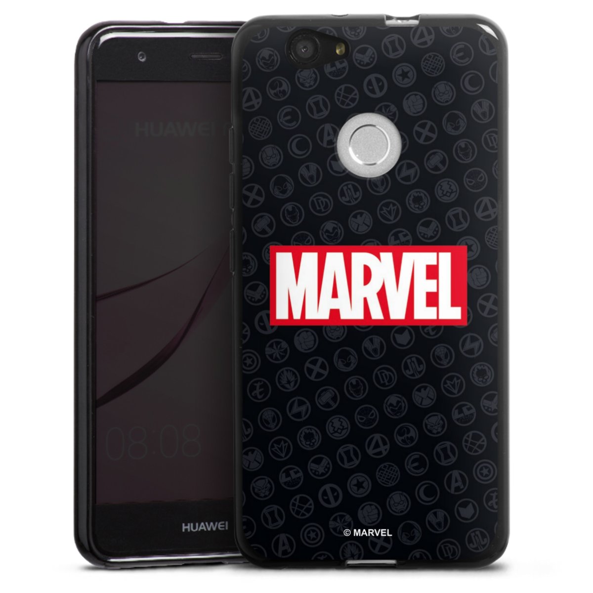 Marvel Logo Black Red 