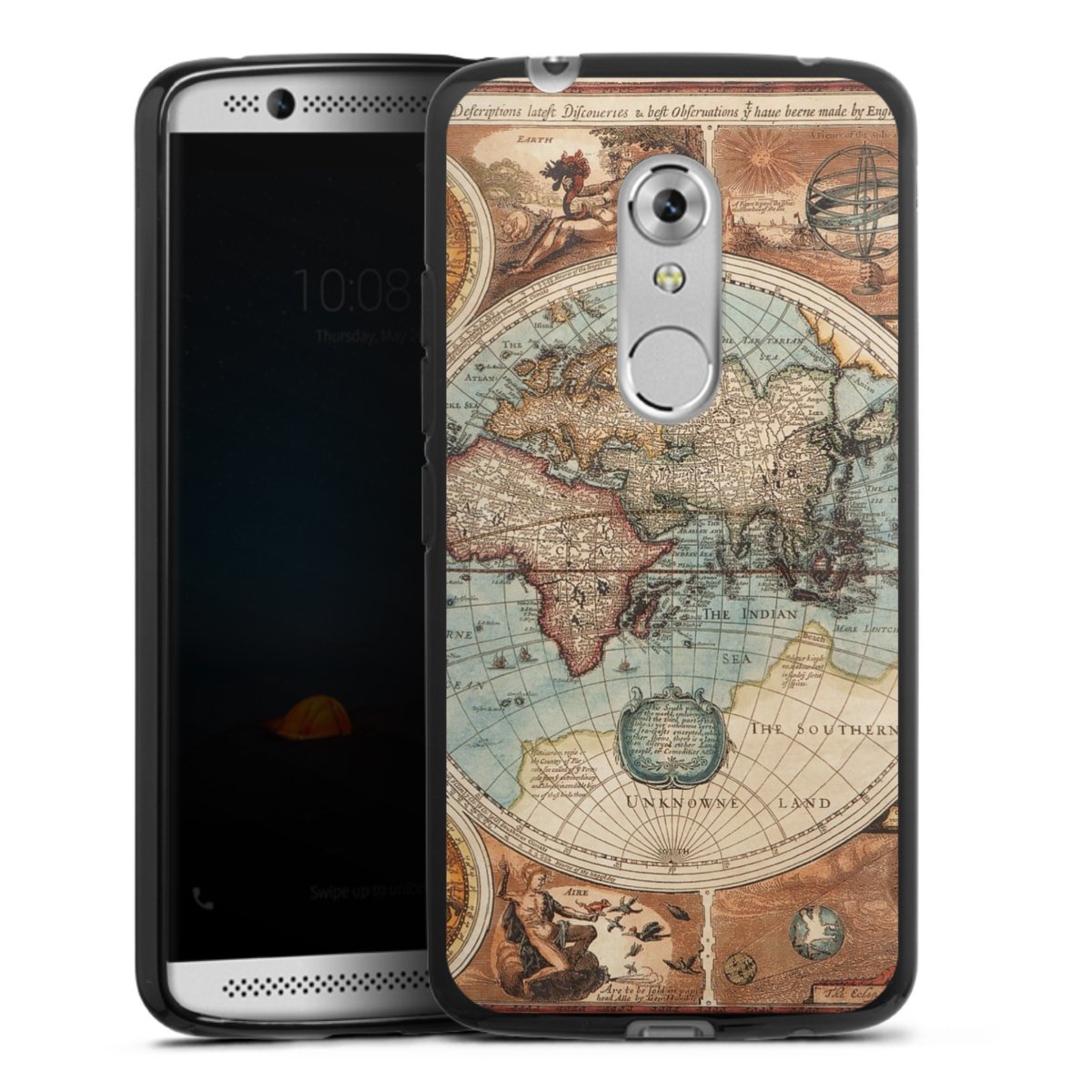 Mappa del mondo vintage