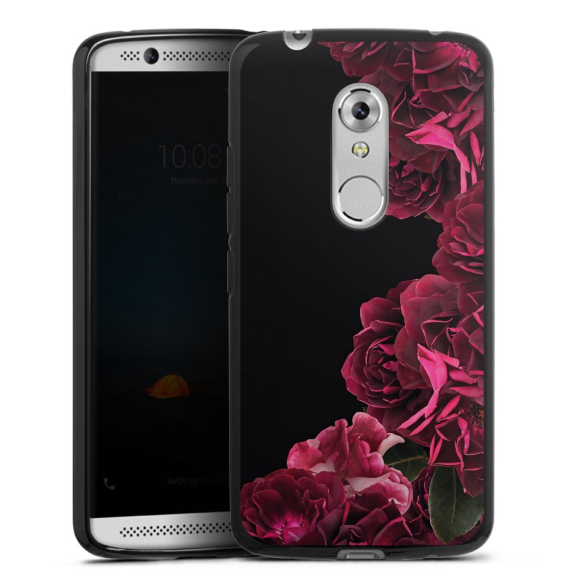 Rose vintage su nero