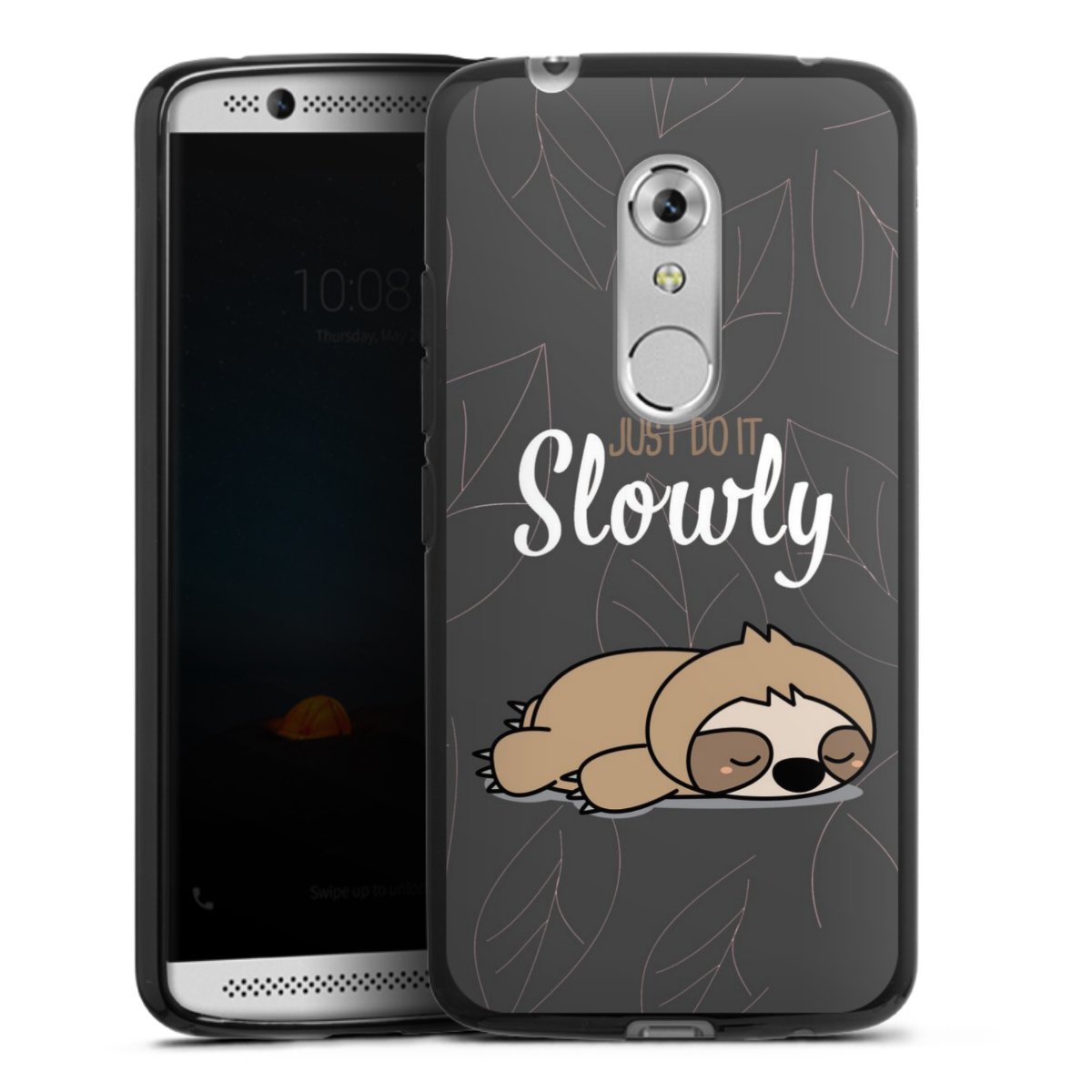 Just Do It Slowly Sloth Grey