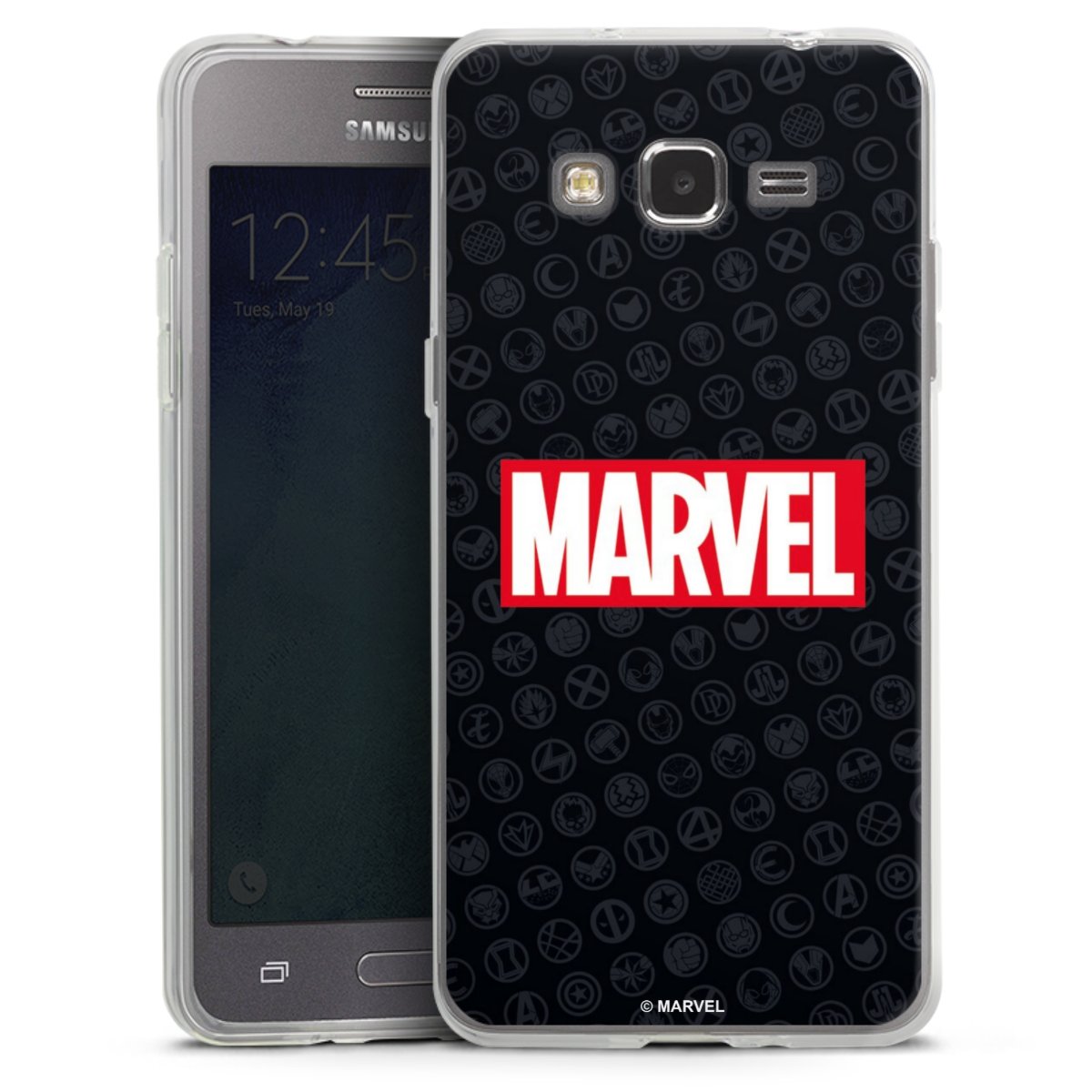 Marvel Logo Black Red 