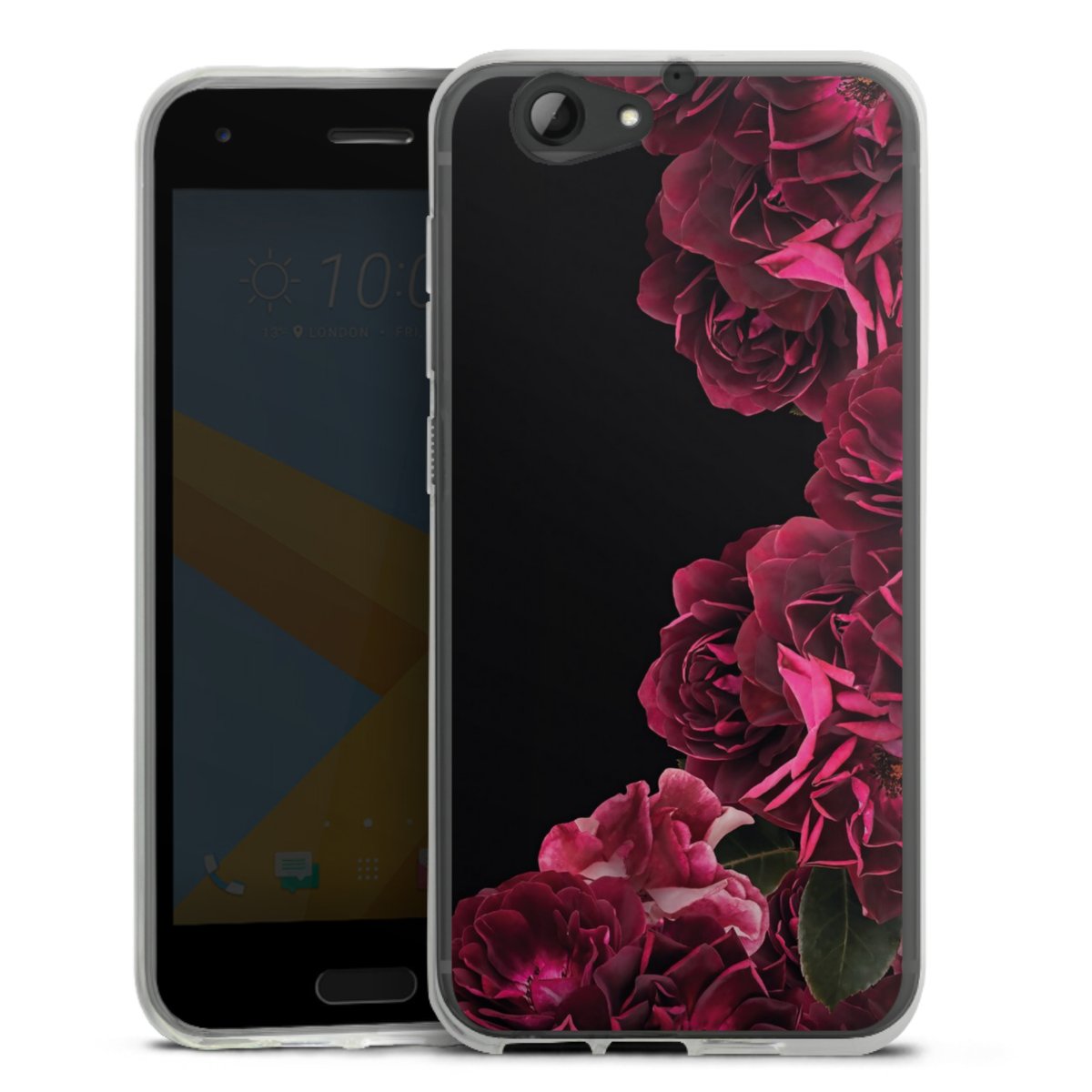 Rose vintage su nero