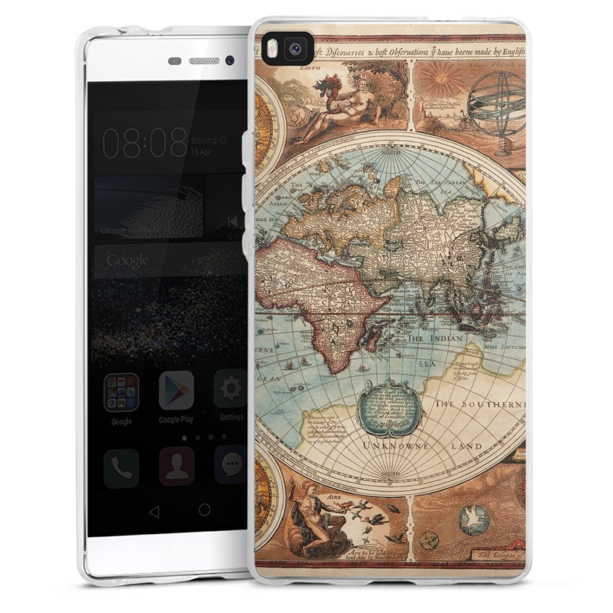 Mappa del mondo vintage