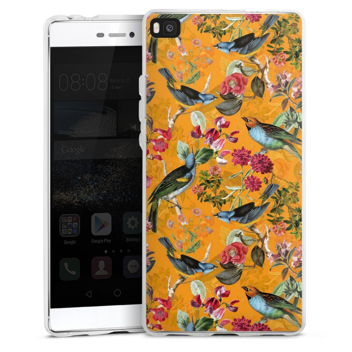Vogels Bloemen Behang