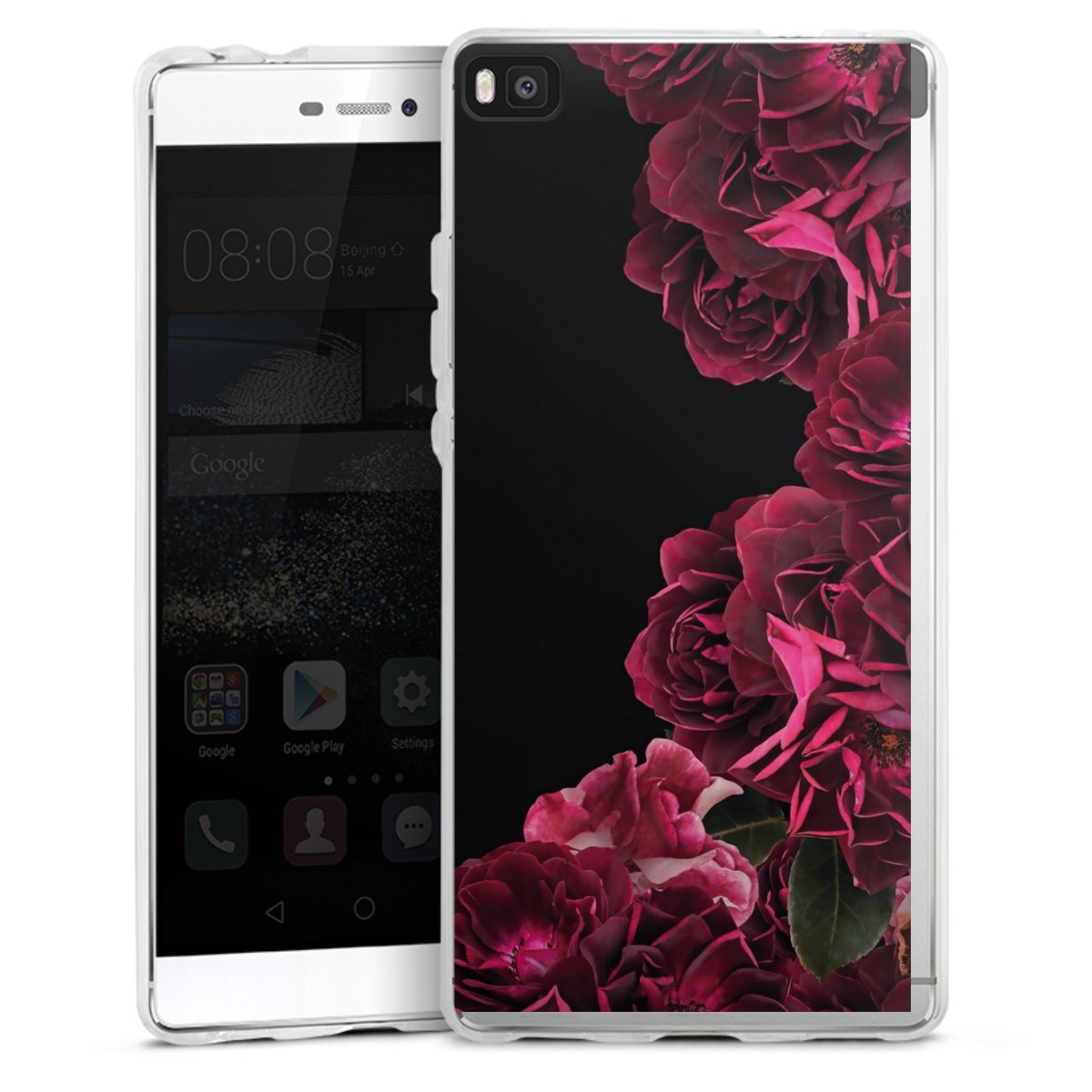 Rose vintage su nero